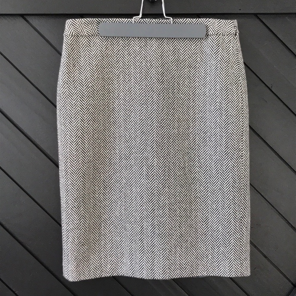 J.Crew Herringbone Wool pencil Skirt